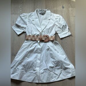 Rebecca Vallance Elegant White Dress Like New with flaw